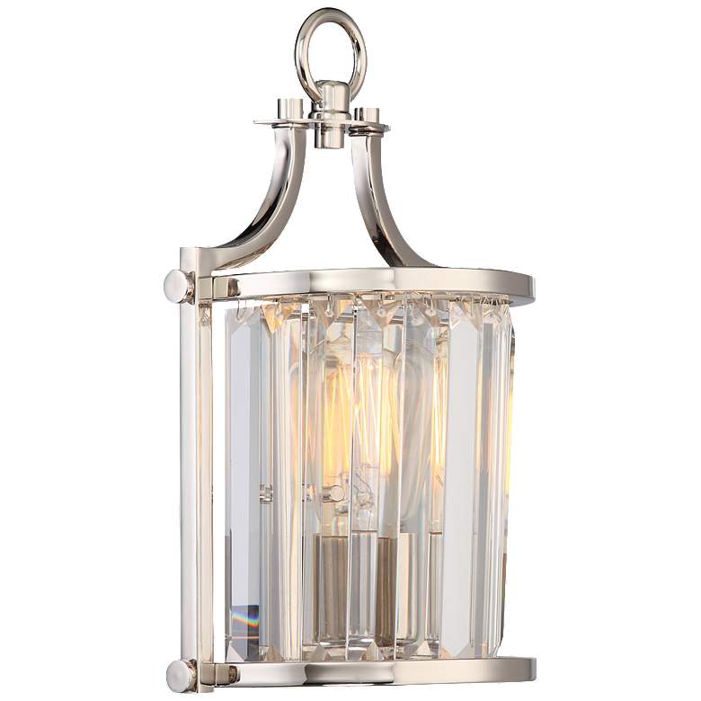 Image 1 Krys; 1 Light; Crystal Wall Sconce; Polished Nickel Finish