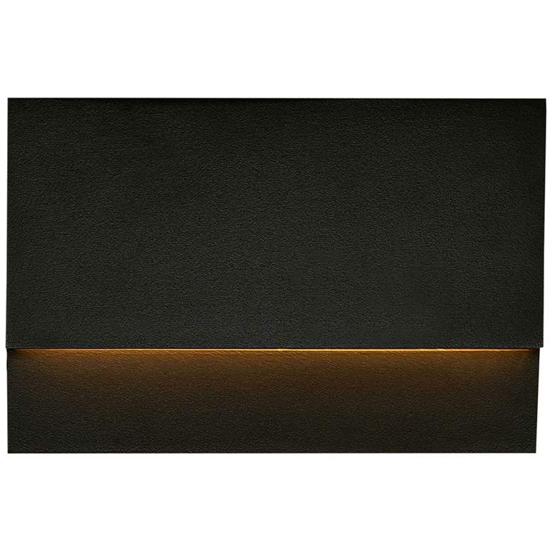 Image 1 Krysen 6" Wide Black 120V LED Outdoor Step Light
