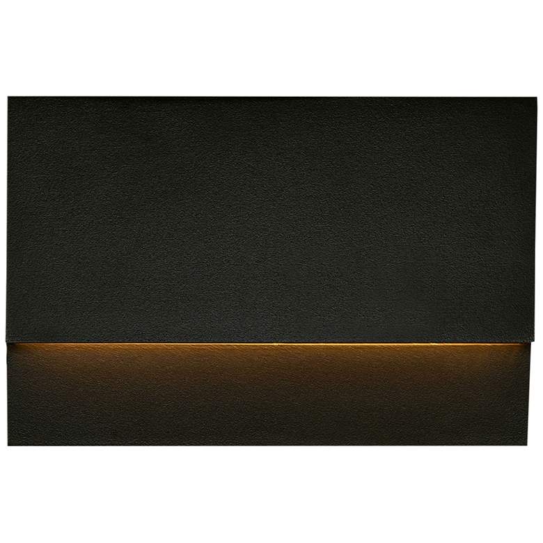 Image 1 Krysen 6 inch Wide Black 12V LED Outdoor Step Light