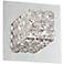 Krystle Chrome 6" High Square Crystal Wall Sconce