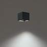 3_Kube 5" Wide Black Aluminum LED Outdoor Ceiling Light more views