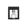 4_Kube by Z-Lite Matte Black + Chrome 1 Light Flush Mount more views