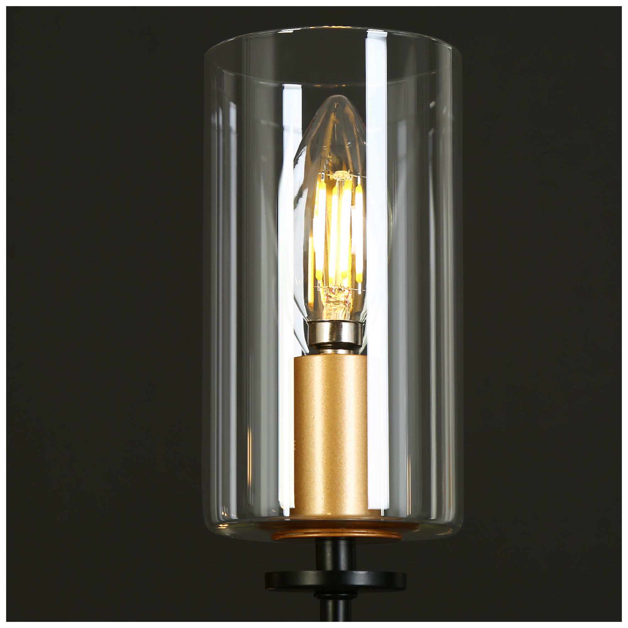 Image 4 Kudfrak 37" Wide Black Gold 8-Light Chandelier more views