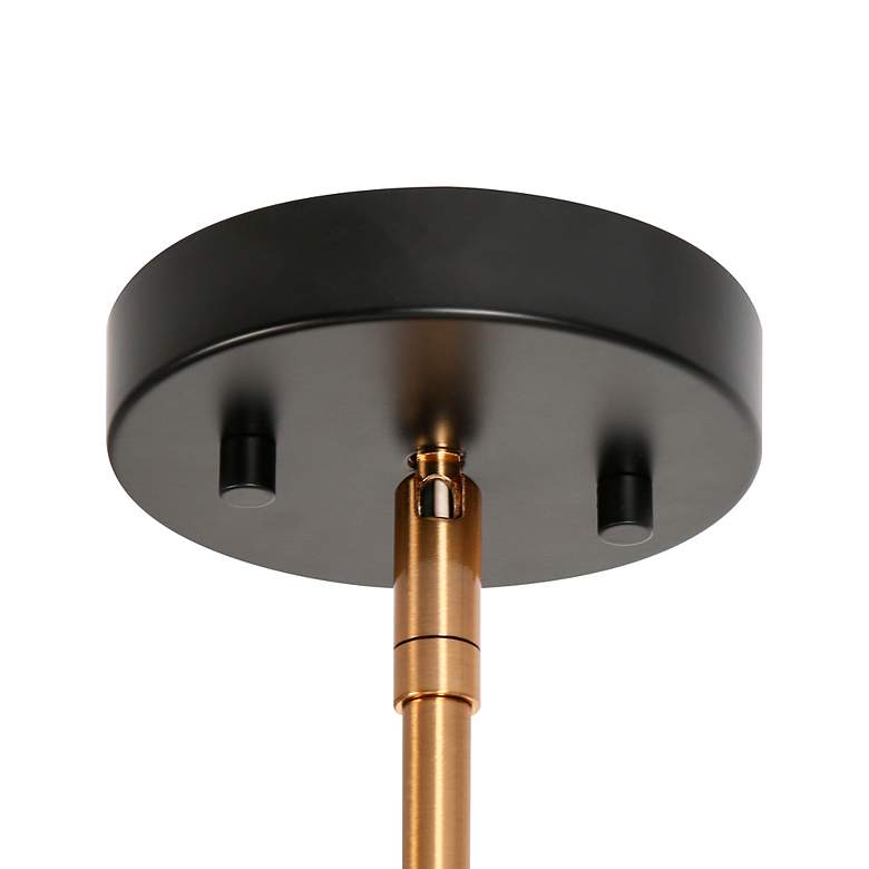 Image 3 Kudfrak 6" Wide Black Gold 1-Light Pendant Light more views