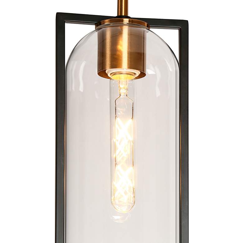 Image 6 Kudfrak 6" Wide Black Gold 1-Light Pendant Light more views