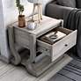 1_Kuiper 23" Wide Coastal White Wood 1-Drawer End Table
