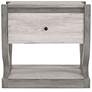 6_Kuiper 23" Wide Coastal White Wood 1-Drawer End Table more views