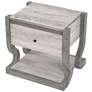 Kuiper 23" Wide Coastal White Wood 1-Drawer End Table
