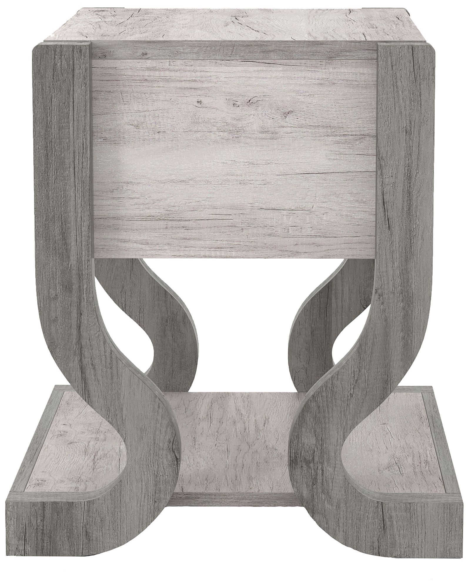 Kuiper 23" Wide Coastal White Wood 1-Drawer End Table