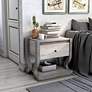 Kuiper 23" Wide Coastal White Wood 1-Drawer End Table