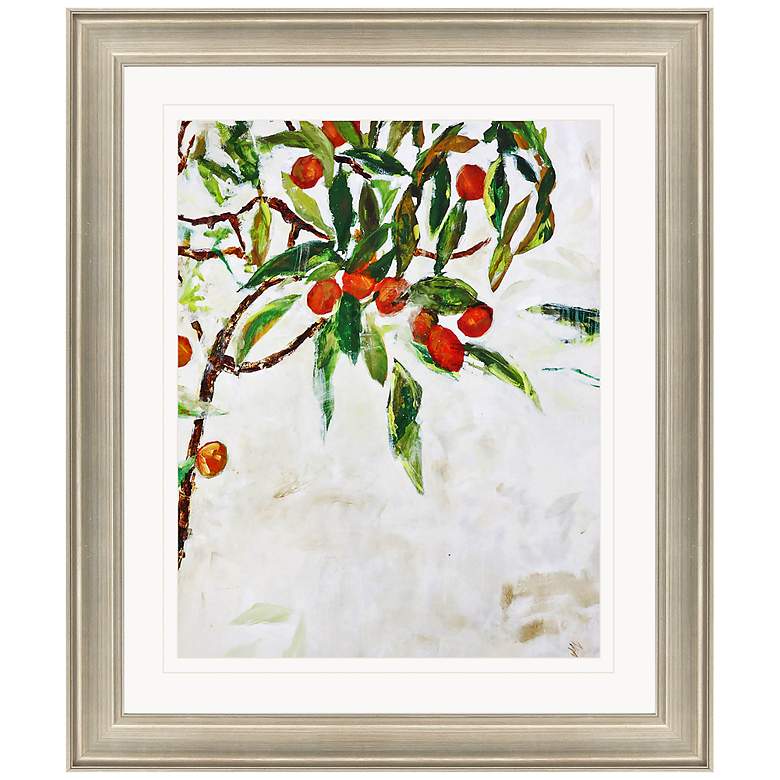 Image 1 Kumquat Tree 48" High Rectangular Giclee Framed Wall Art