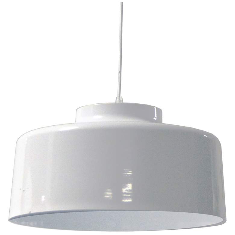 Image 1 Kup 19.75" Wide White Metal Pendant