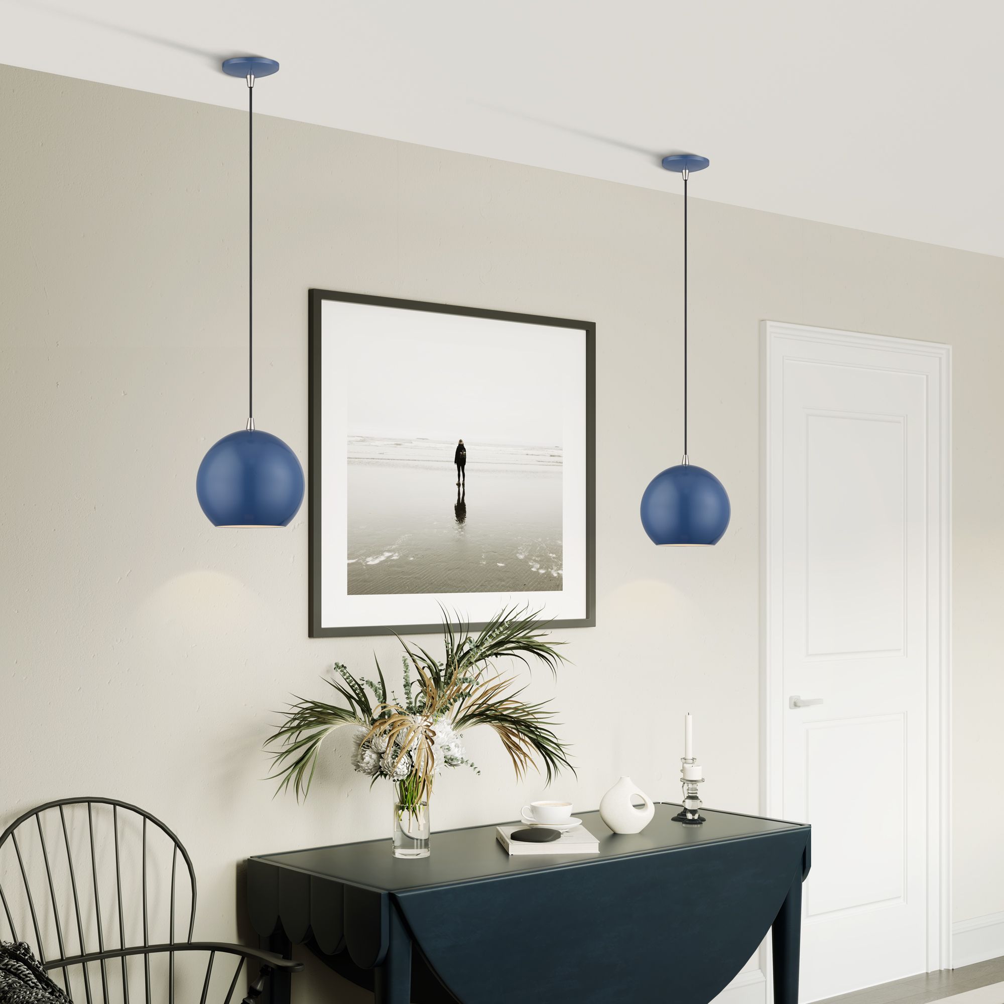 Kuppola LED Ocean Blue Globe Pendant