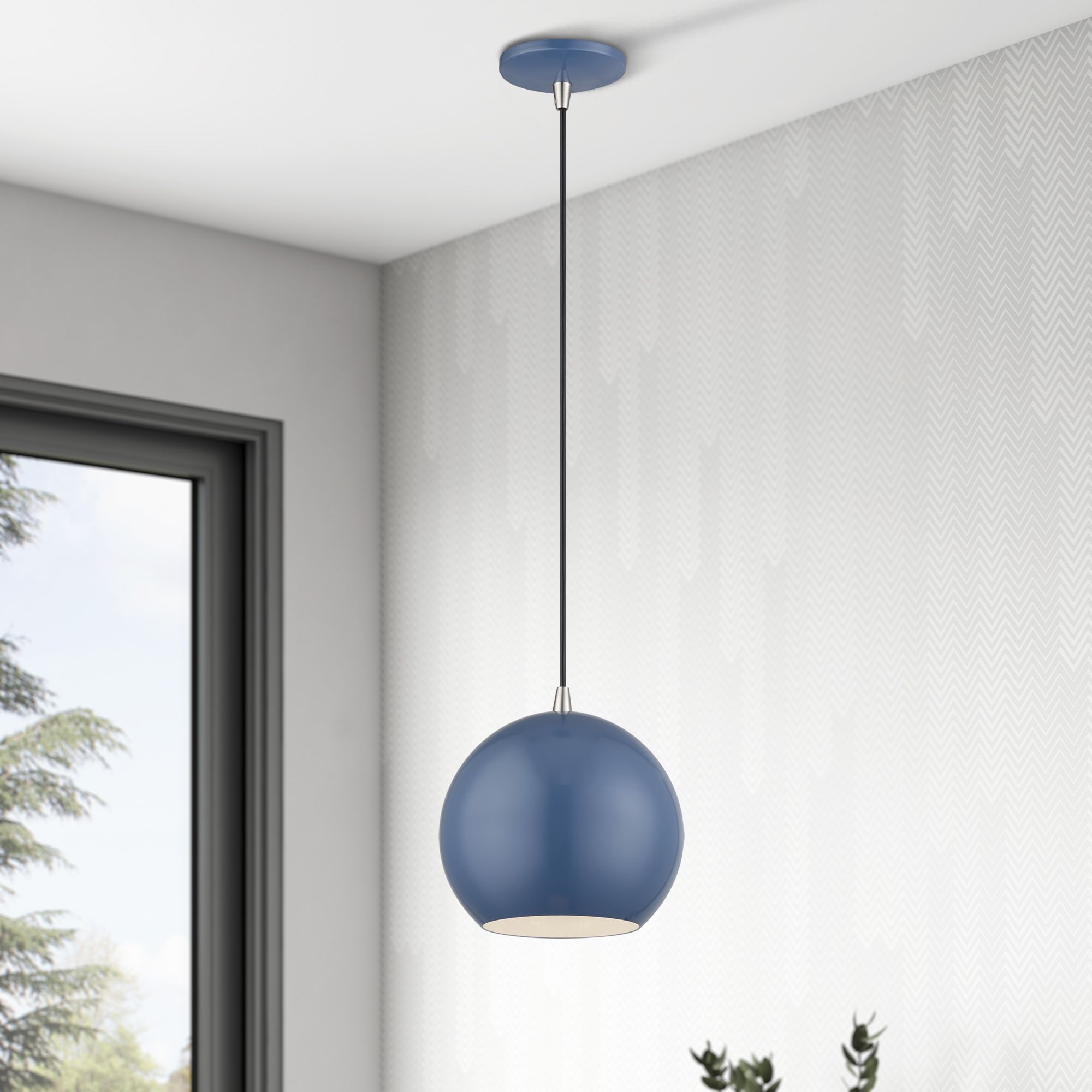Kuppola LED Ocean Blue Globe Pendant