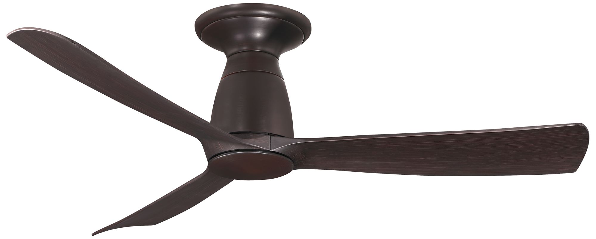 Kute 44 in Flush In/Out Smart Fan - Dark Bronze w/ Dark Walnut Blades