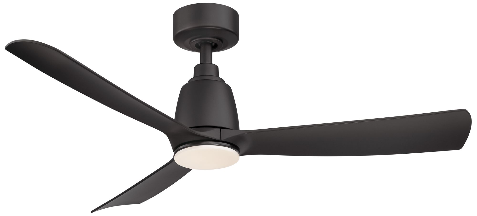 Kute 44 in In/Out Smart Fan w/ LED CCT Lt Kit - Black Blades