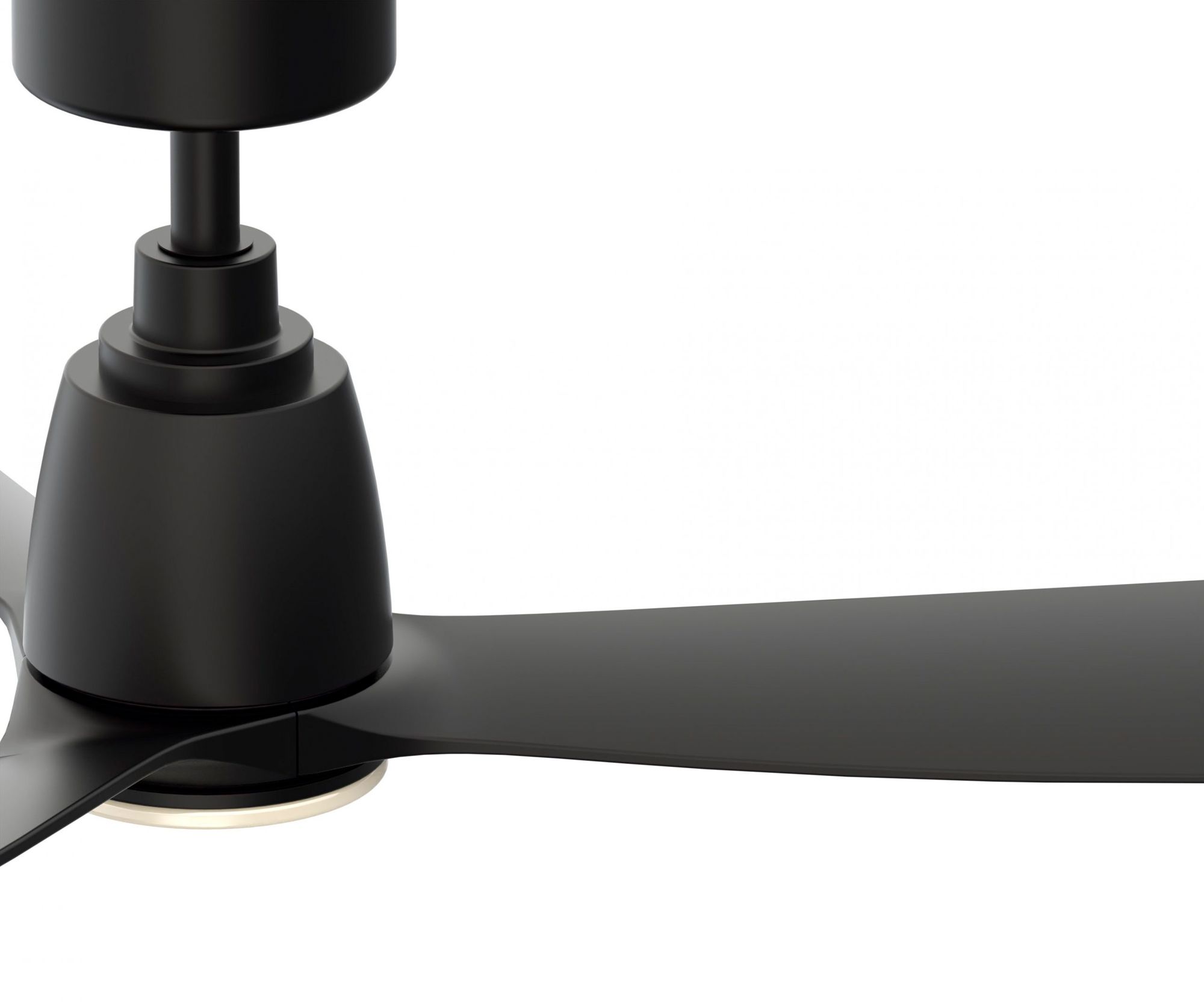 Image 5 Kute 44 inch Indoor/Outdoor Smart Ceiling Fan - Black with Black blades more views