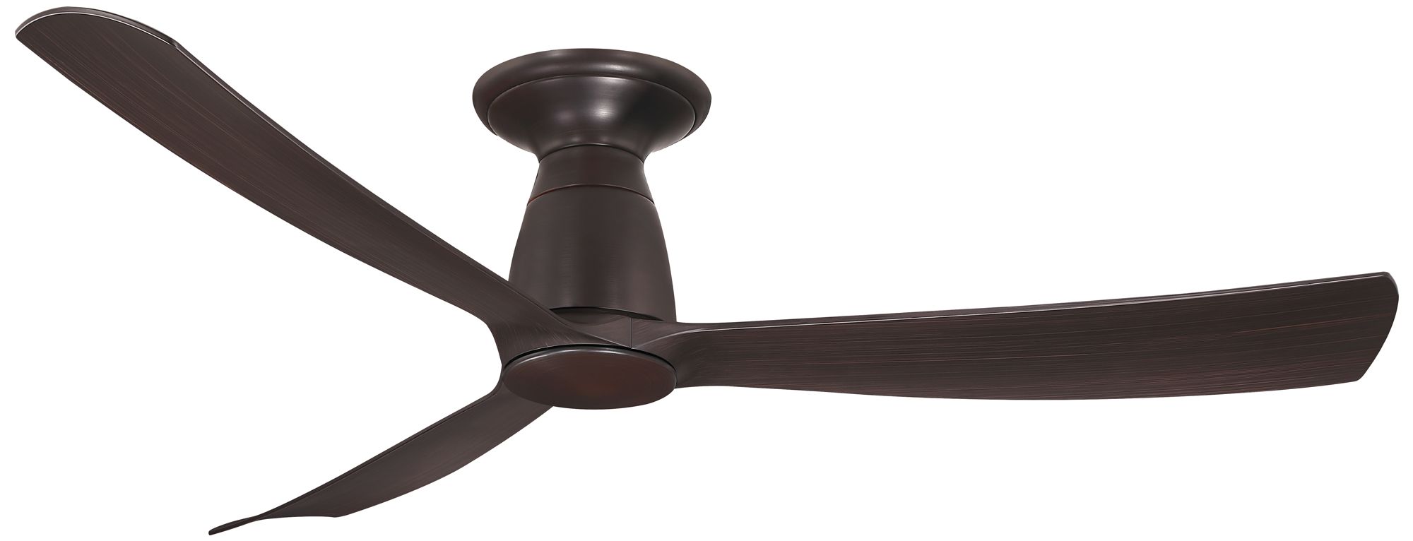 Kute 52 in Flush In/Out Smart Fan - Dark Bronze w/ Dark Walnut Blades
