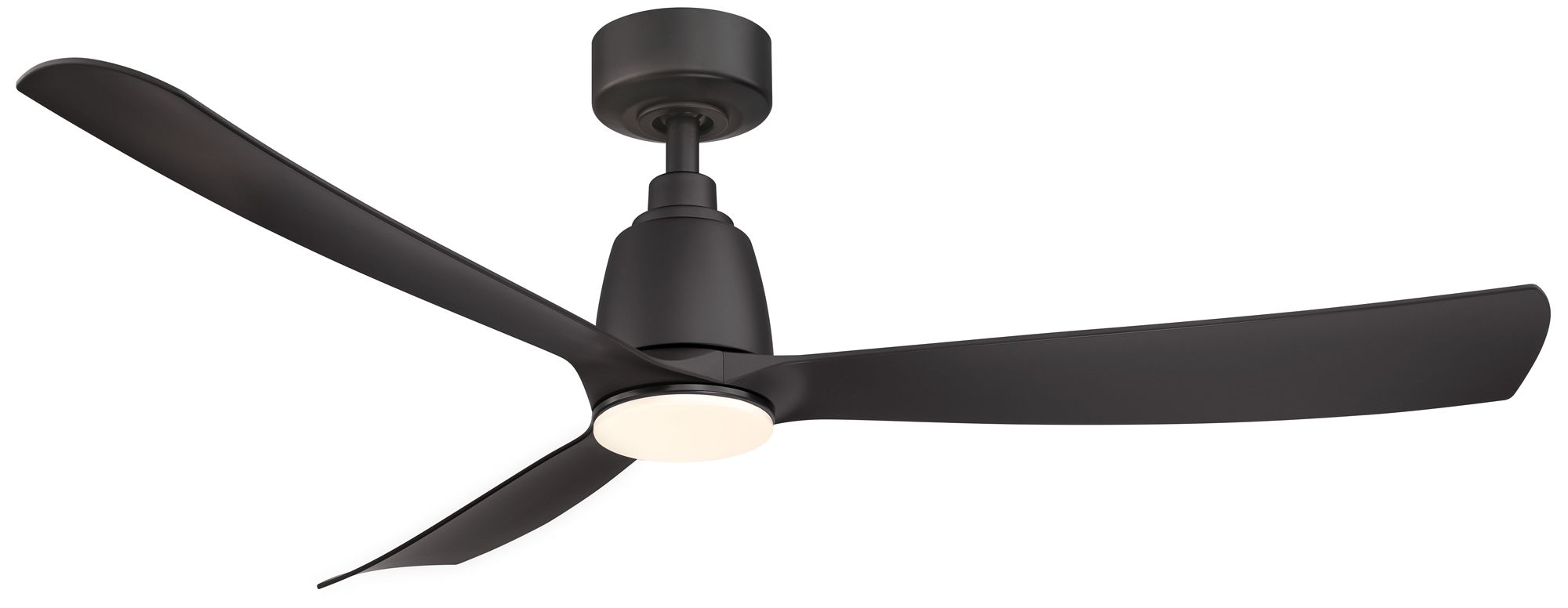 Kute 52 in In/Out Smart Fan w/ LED CCT Lt Kit - Black Blades