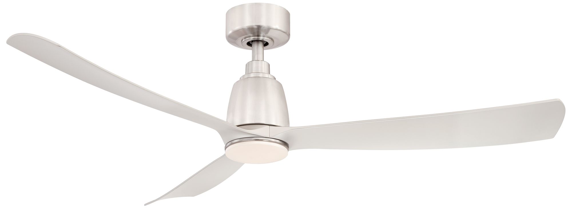 Kute 52 in In/Out Smart Fan w/ LED CCT Lt Kit - Br. Nickel Blades