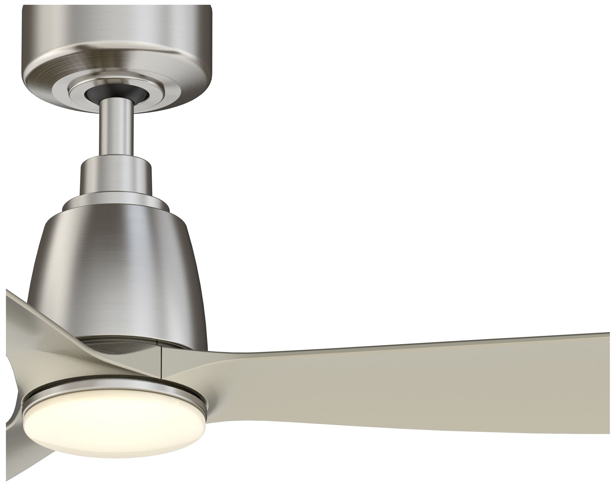 Image 3 Kute 52 in In/Out Smart Fan w/ LED CCT Lt Kit - Br. Nickel Blades more views
