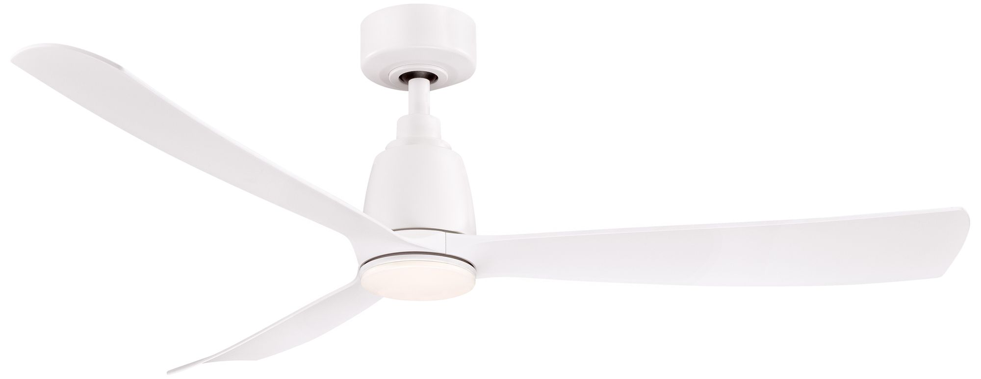 Kute 52 in In/Out Smart Fan w/ LED CCT Lt Kit - Matte White Blades
