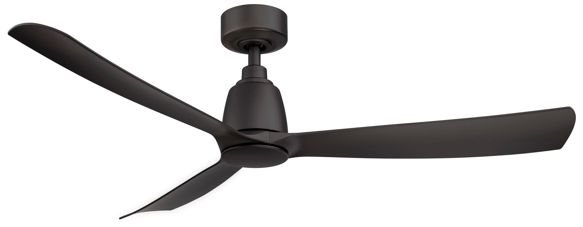 Image 2 Kute 52 inch Indoor/Outdoor Smart Ceiling Fan - Black with Black blades