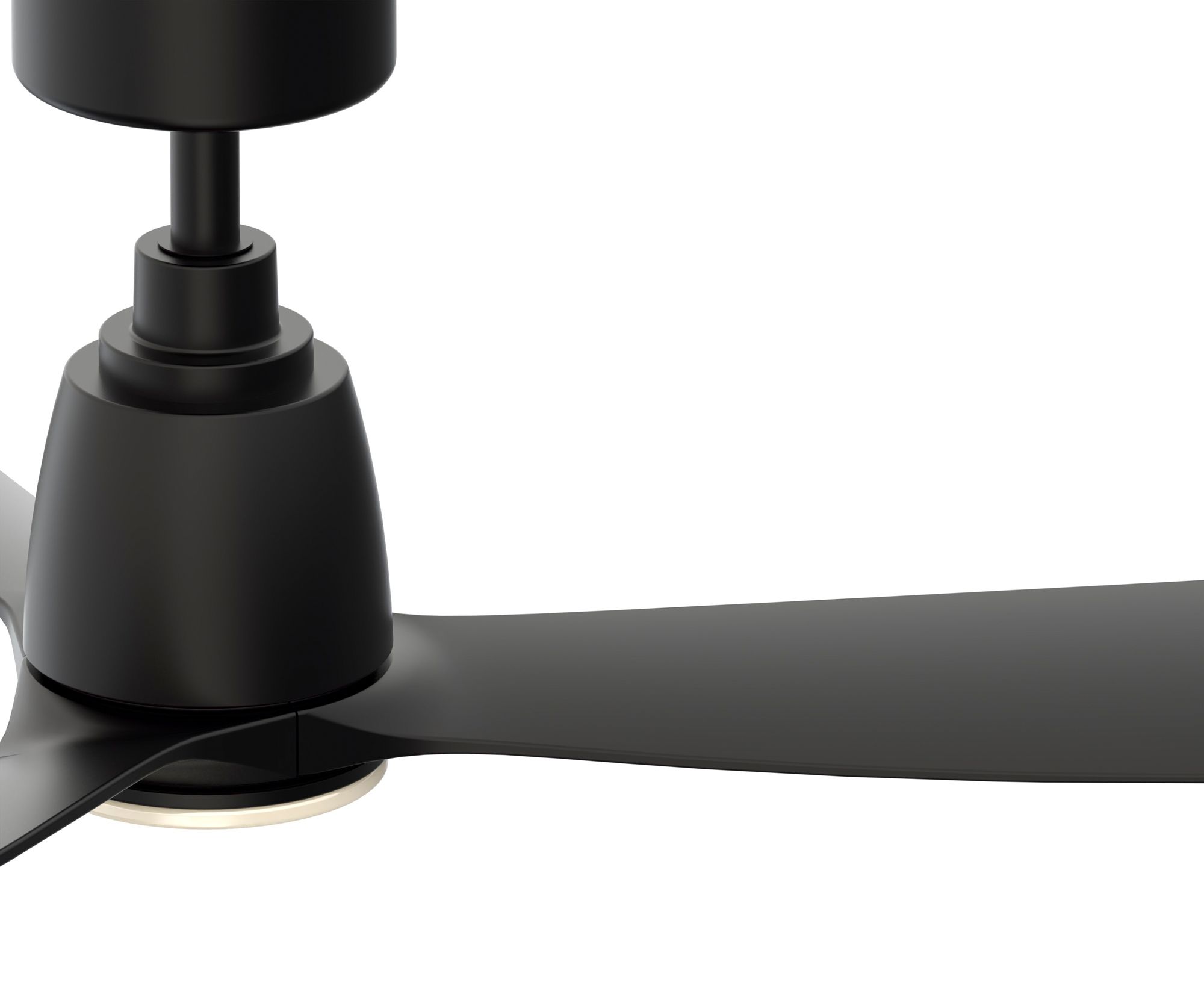 Image 4 Kute 52 inch Indoor/Outdoor Smart Ceiling Fan - Black with Black blades more views