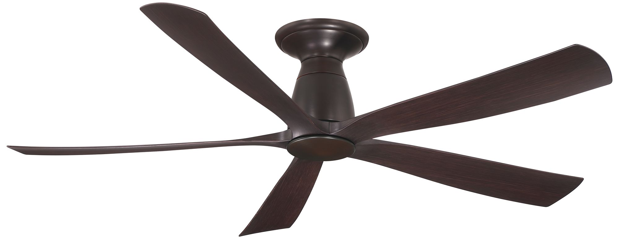 Kute5 52 in Flush In/Out Smart Fan - Dark Bronze w/ Dark Walnut Blades
