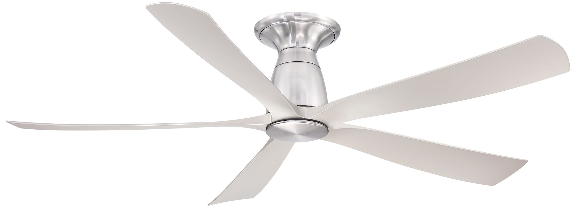 Image 2 Kute5 52 in Flush In/Out Smart Fan w/ LED CCT Lt Kit - Br. Nickel Blades more views