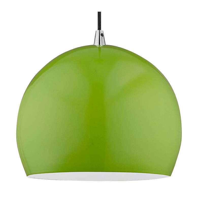 Image 4 Kutler 10" Wide Shiny Apple Green Mini Pendant more views
