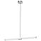 Kuzco Akari LED 37-in Brushed Nickel Linear Pendant