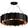 Kuzco Akira E26 30-in Black/Gold Chandelier