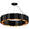 Kuzco Akira E26 40-in Black/Gold Chandelier