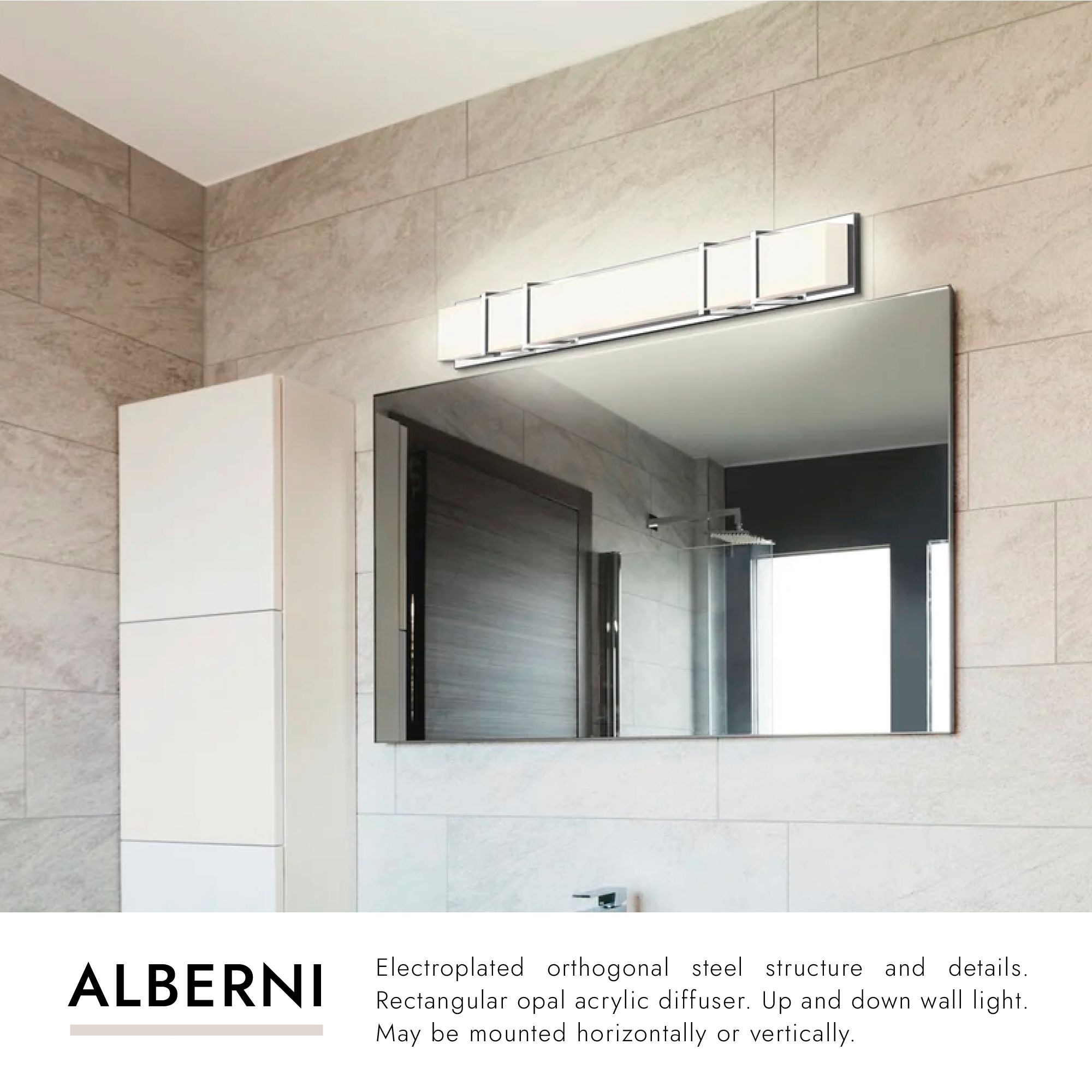 Image 2 Kuzco Alberni LED 38-in Black Vanity Light more views