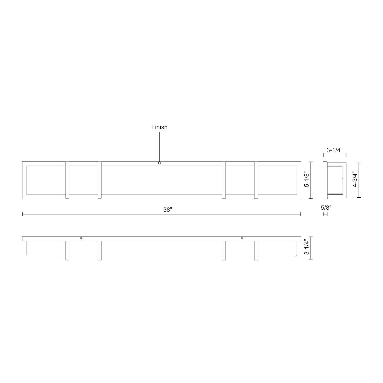 Image 5 Kuzco Alberni LED 38-in Black Vanity Light more views