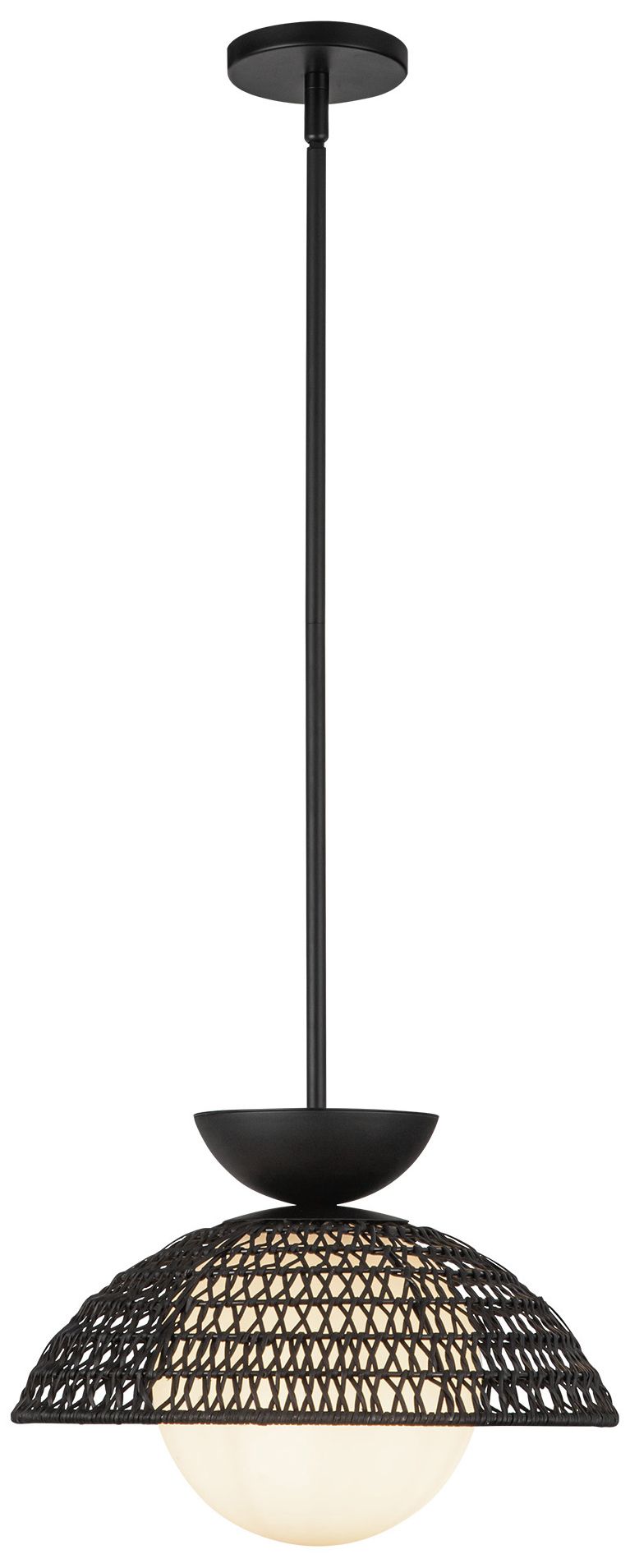 Image 3 Kuzco Alora Mood Perth 14 3/4" Matte Black Coastal Modern Pendant more views