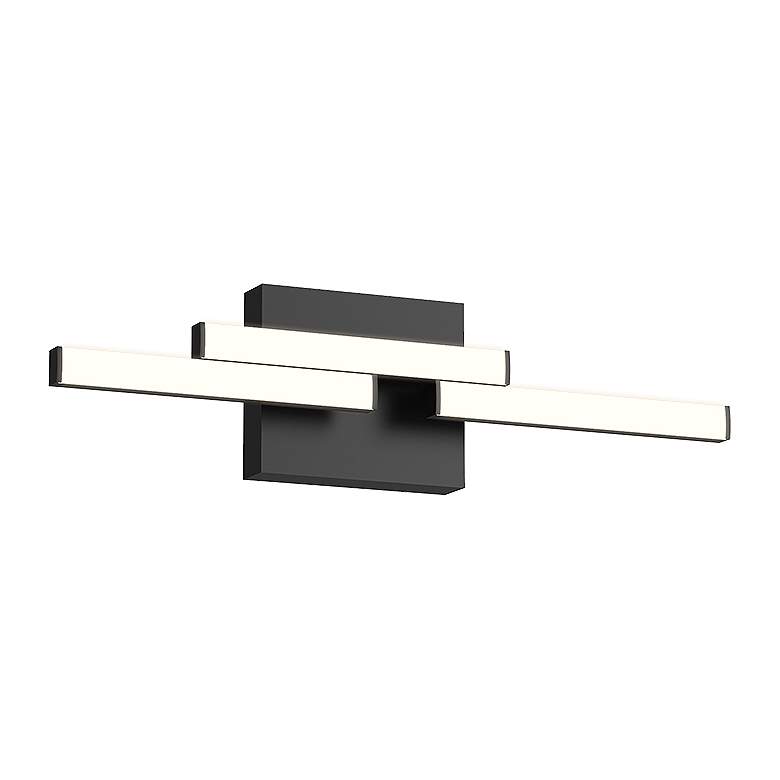 Image 1 Kuzco Anello Minor LED 18-in Black Vanity Light
