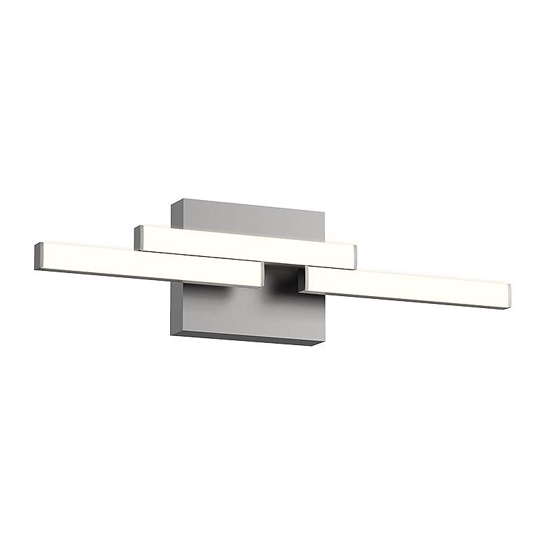 Image 1 Kuzco Anello Minor LED 18-in Brushed Nickel Vanity Light