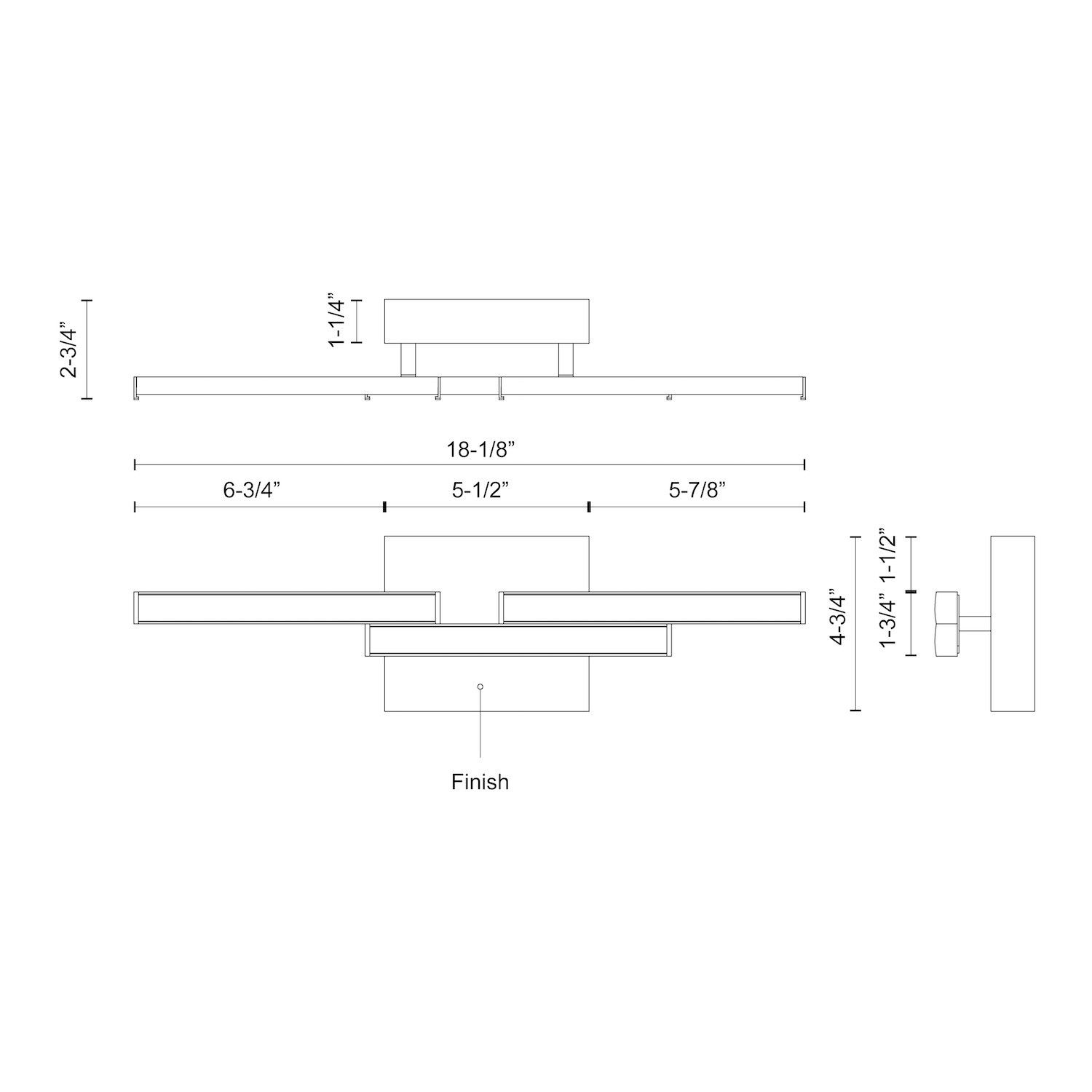 Image 2 Kuzco Anello Minor LED 18-in Brushed Nickel Vanity Light more views