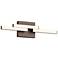 Kuzco Anello Minor LED 18-in Walnut Vanity Light