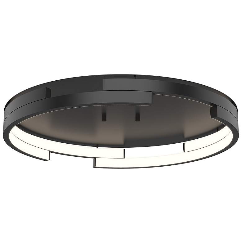 Image 1 Kuzco Anello Minor LED 19-in Black Flush Mount