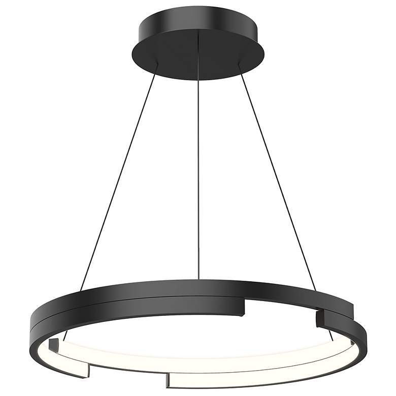 Image 1 Kuzco Anello Minor LED 19-in Black Pendant