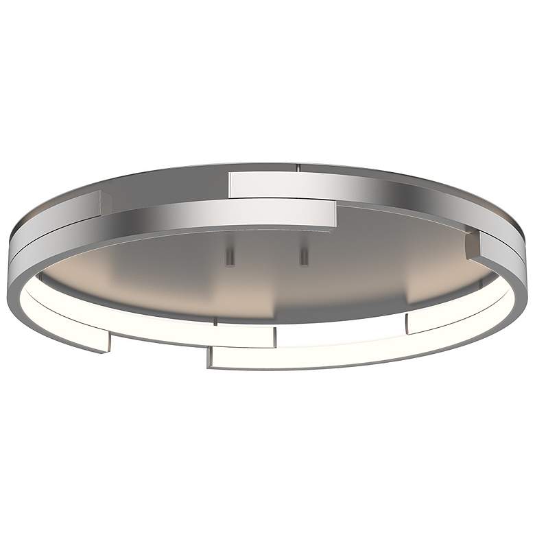 Image 1 Kuzco Anello Minor LED 19-in Brushed Nickel Flush Mount