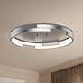 1_Kuzco Anello Minor LED 19-in Brushed Nickel Flush Mount