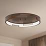 1_Kuzco Anello Minor LED 19-in Walnut Flush Mount