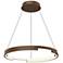 Kuzco Anello Minor LED 24-in Walnut Pendant