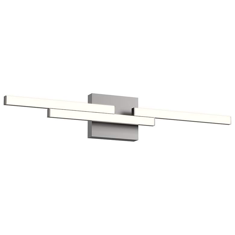 Image 1 Kuzco Anello Minor LED 27-in Brushed Nickel Vanity Light