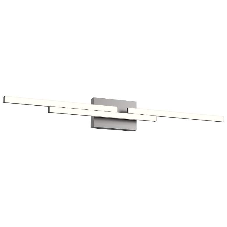 Image 1 Kuzco Anello Minor LED 38-in Brushed Nickel Vanity Light