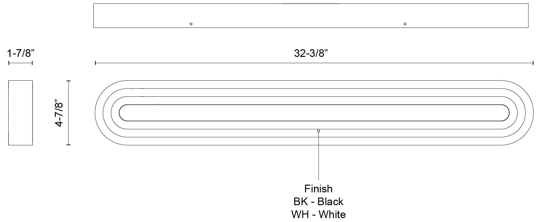 Image 5 Kuzco Arco LED 32-in Black Vanity Light more views